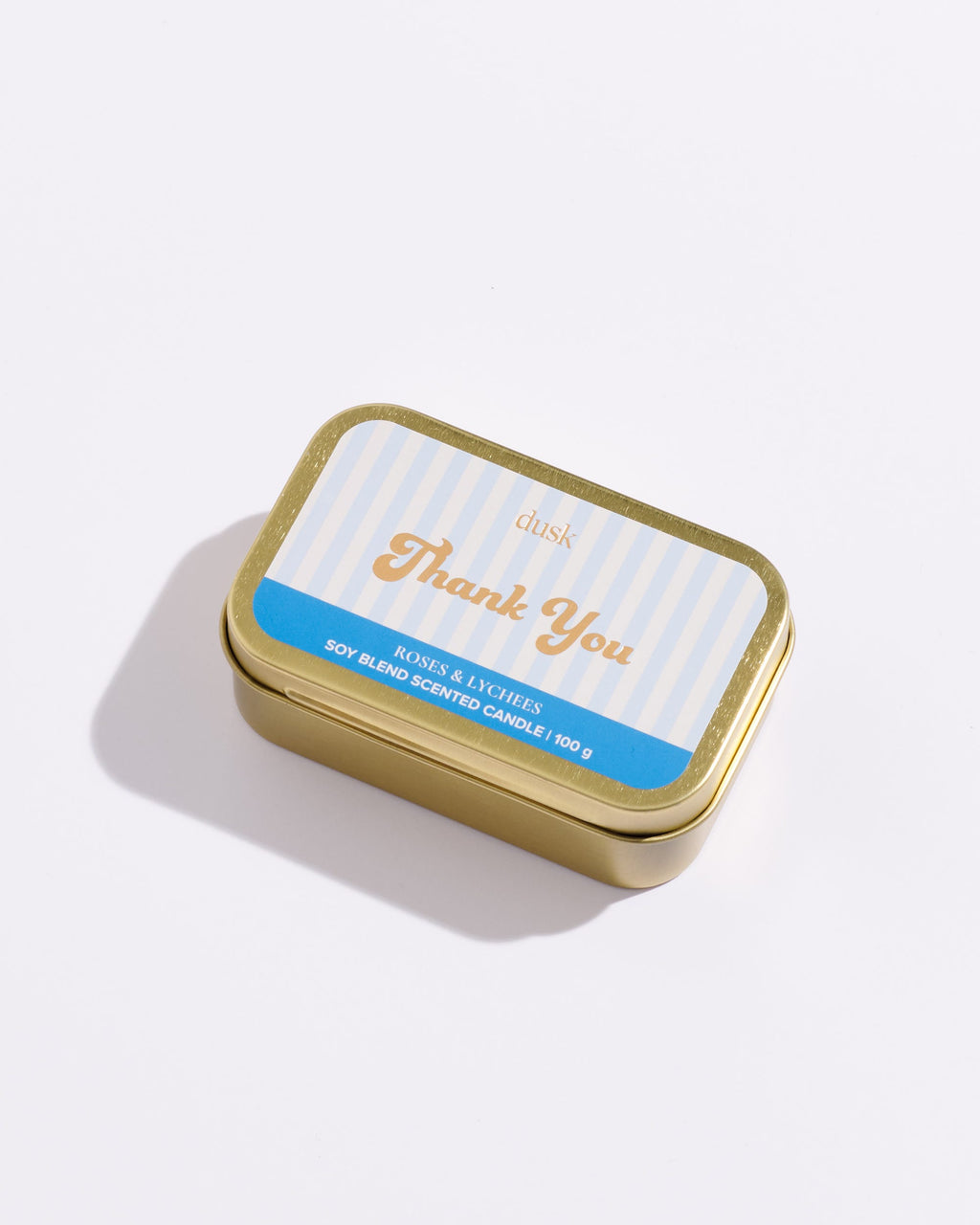 Thank You Message Tin Candle 100g
