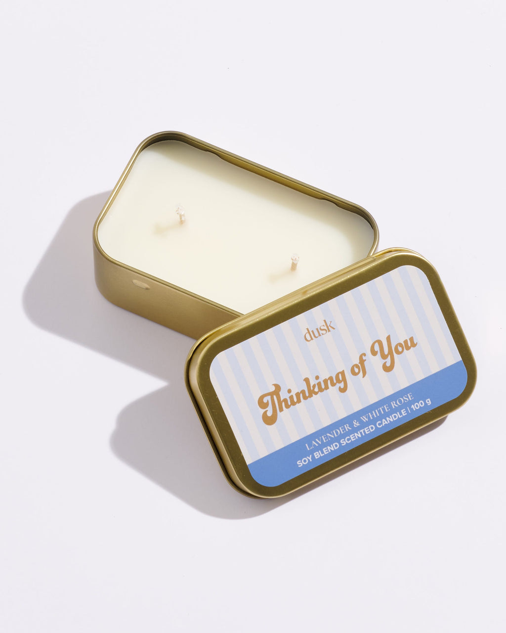 Thinking Of You Message Tin Candle 100g
