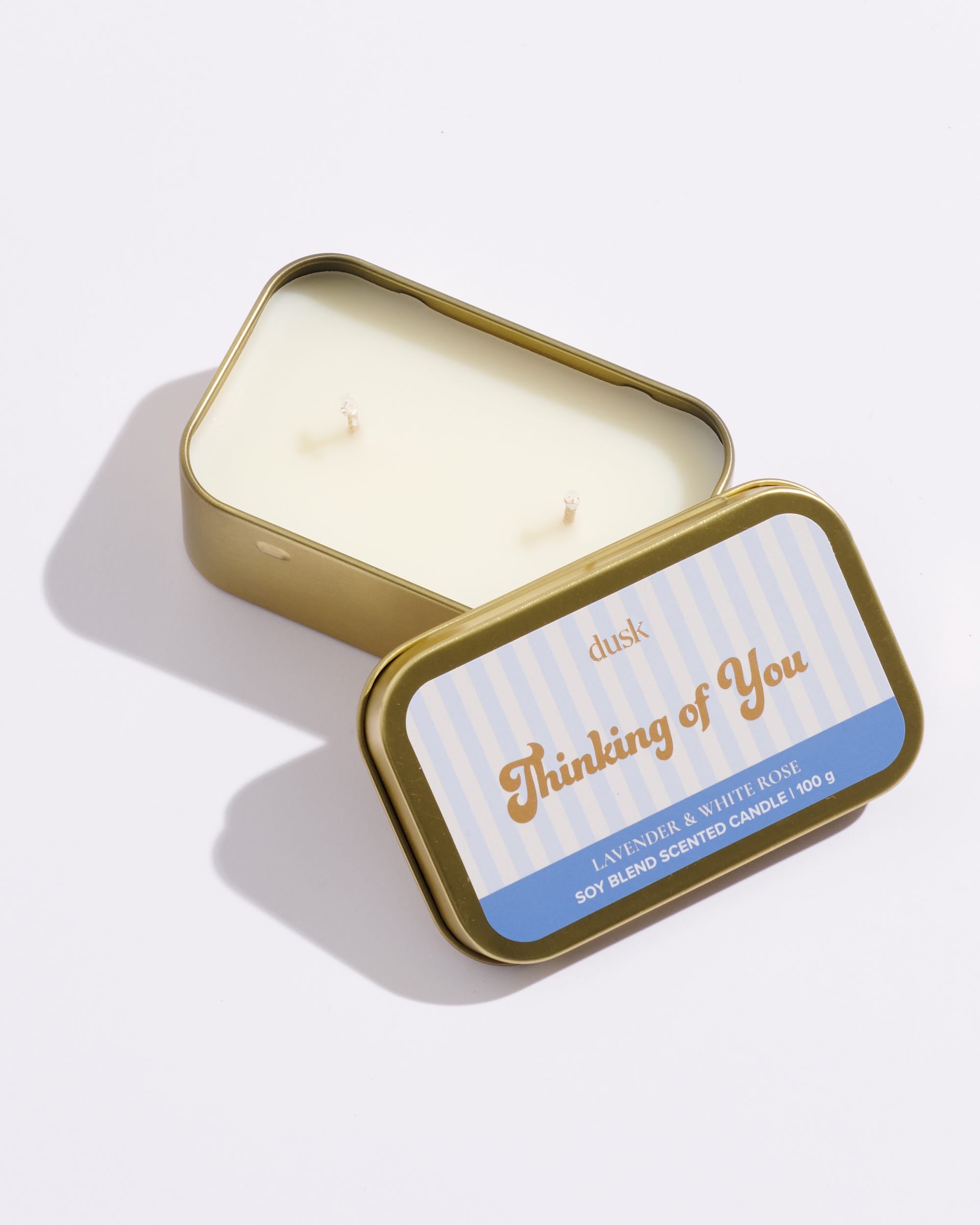 Thinking Of You Message Tin Candle 100g