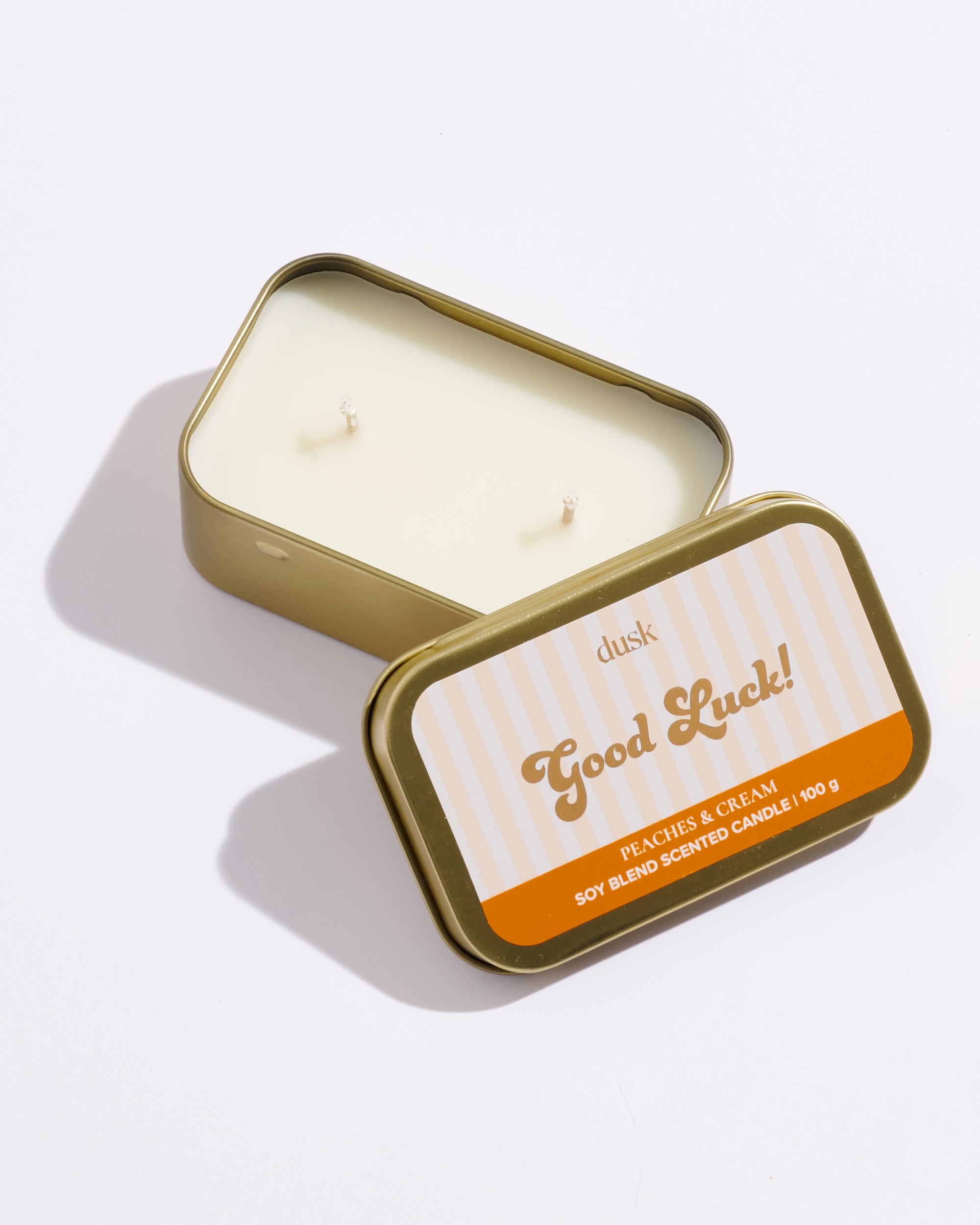 Good Luck Message Tin Candle 100g