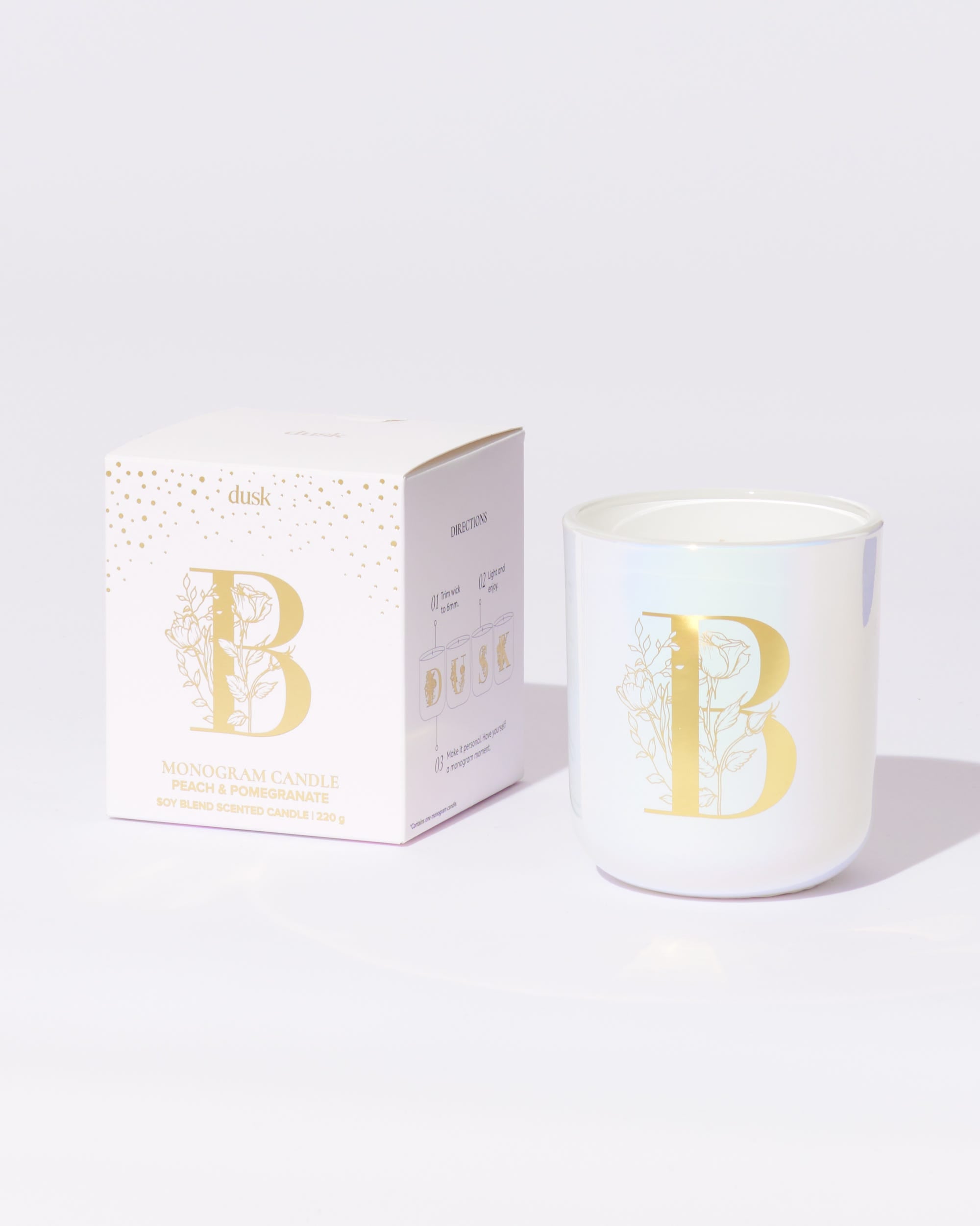 B Monogram Candle 220g
