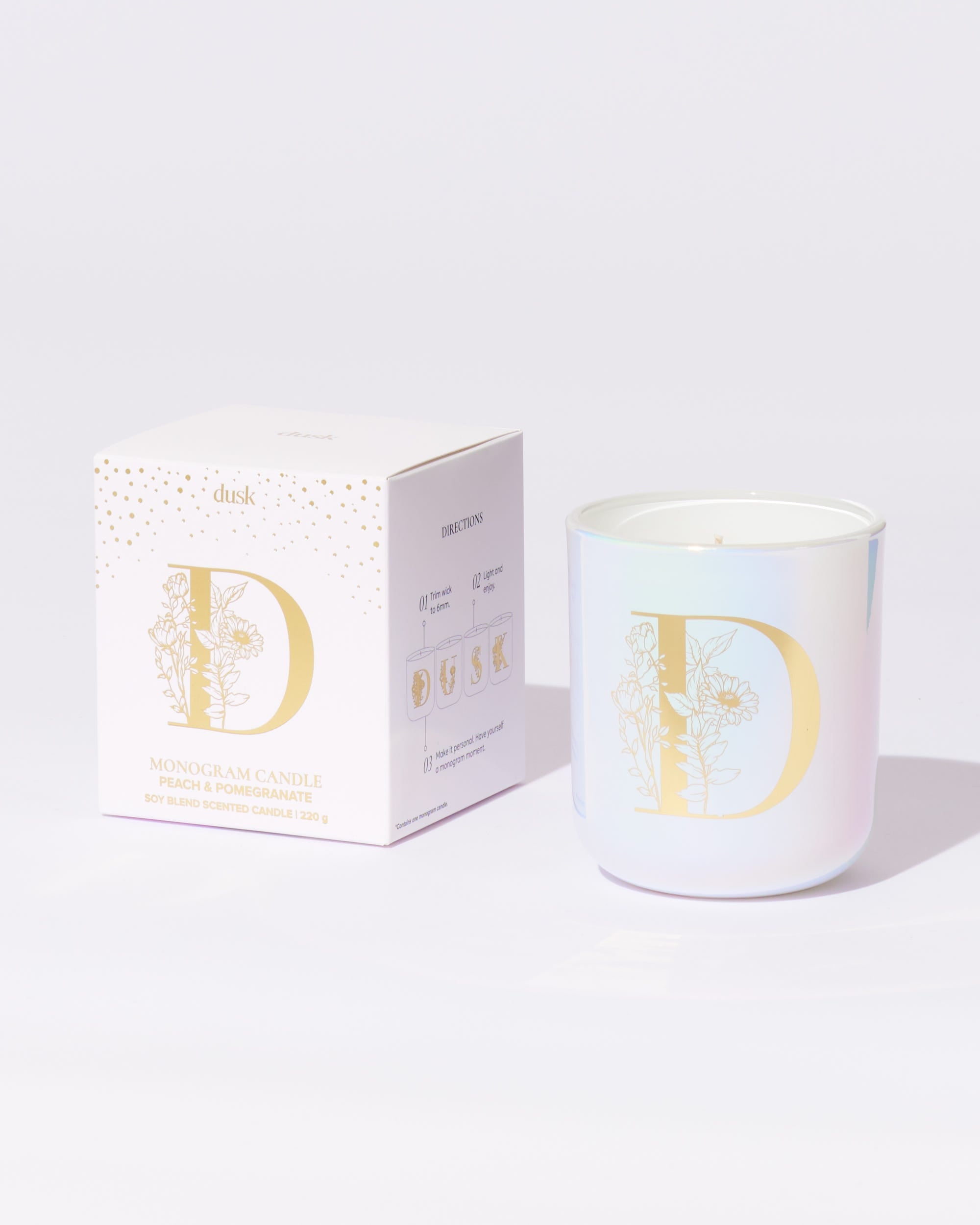 D Monogram Candle 220g