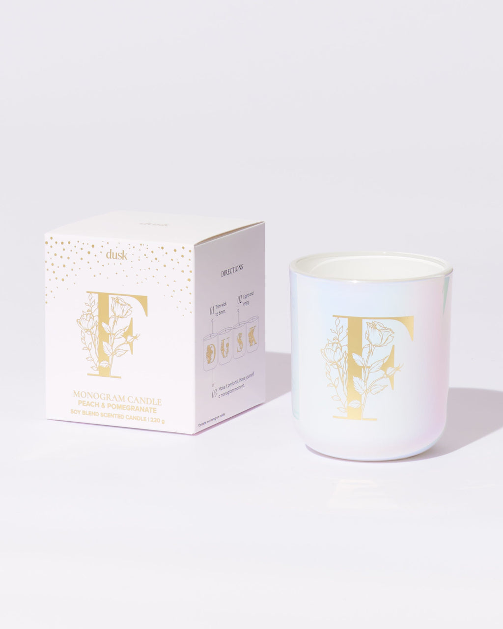 F Monogram Candle 220g
