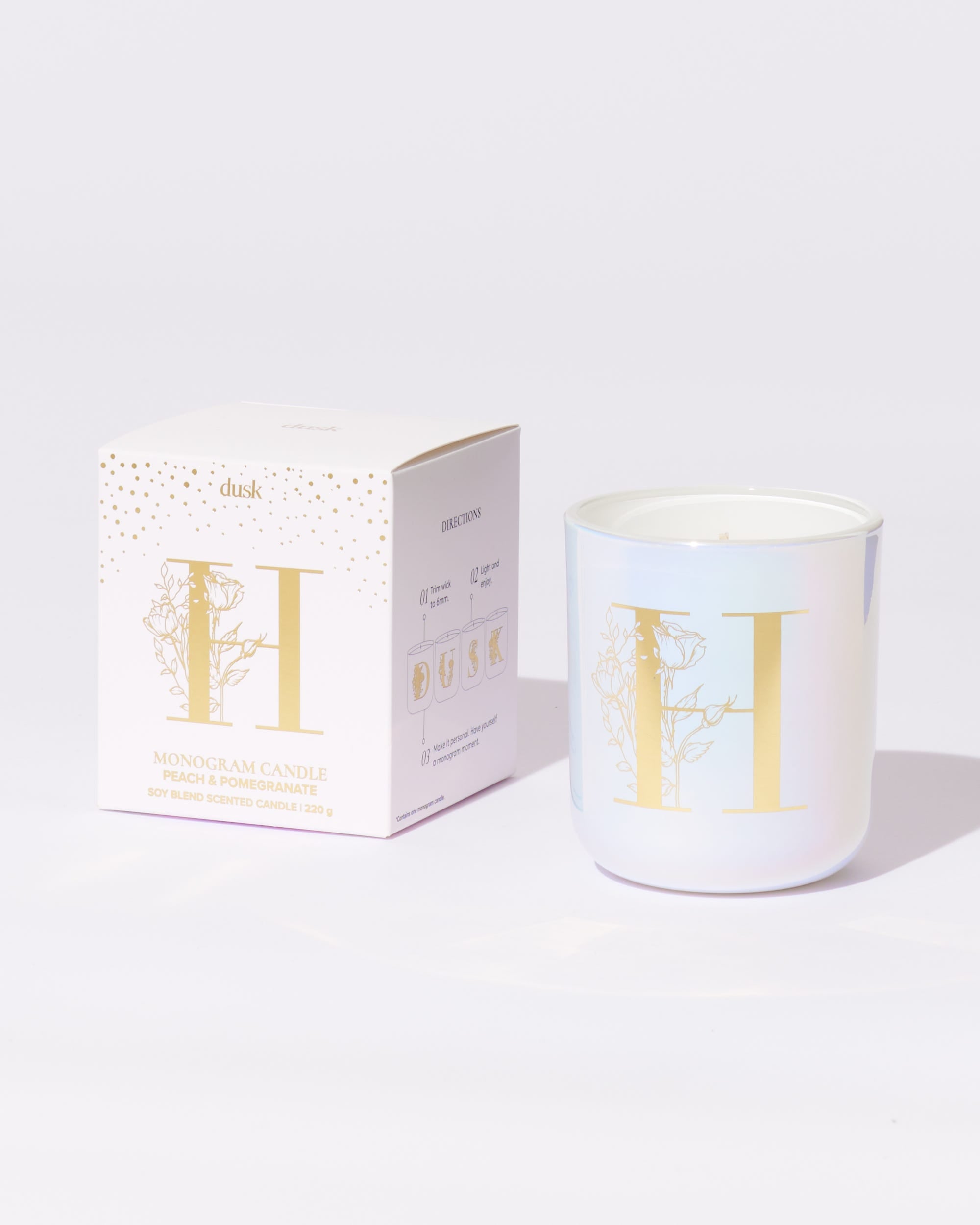 H Monogram Candle 220g