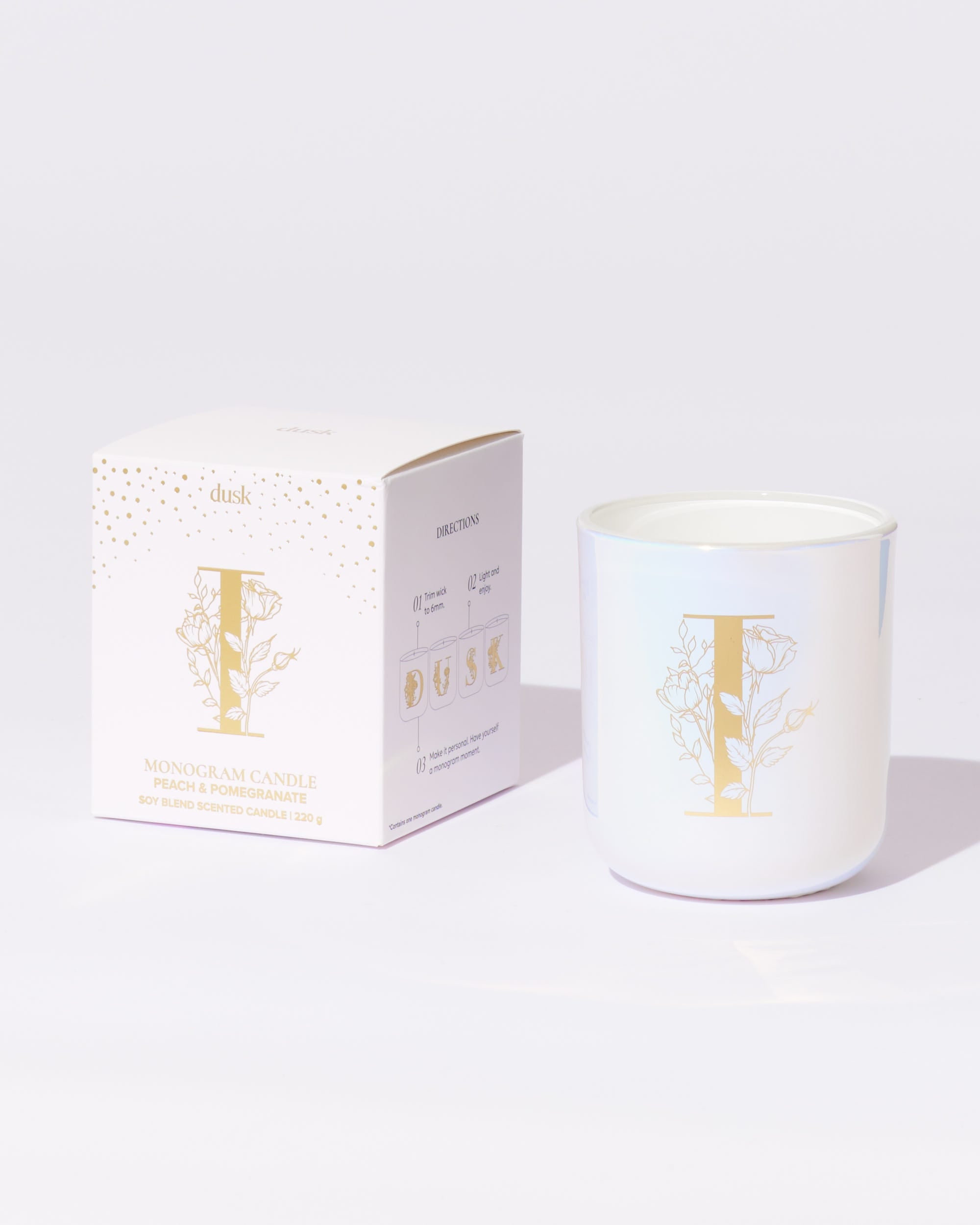 I Monogram Candle 220g
