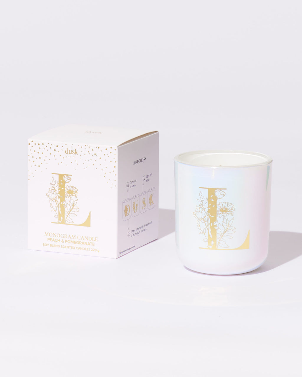 L Monogram Candle 220g