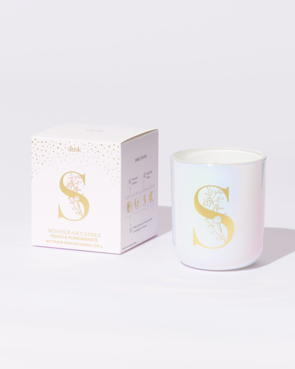 S Monogram Candle 220g