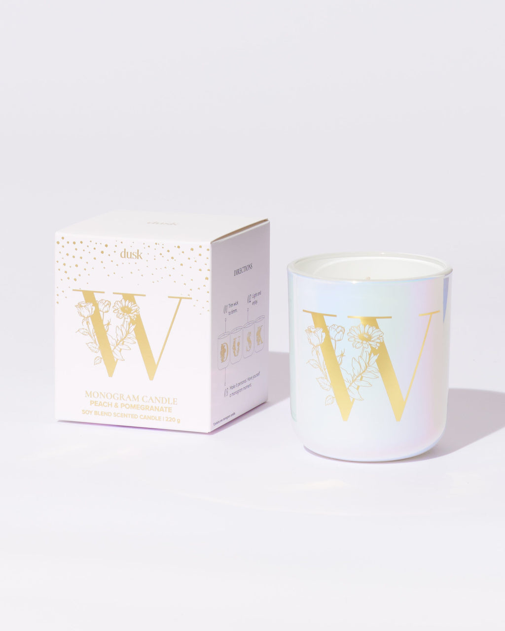 W Monogram Candle 220g