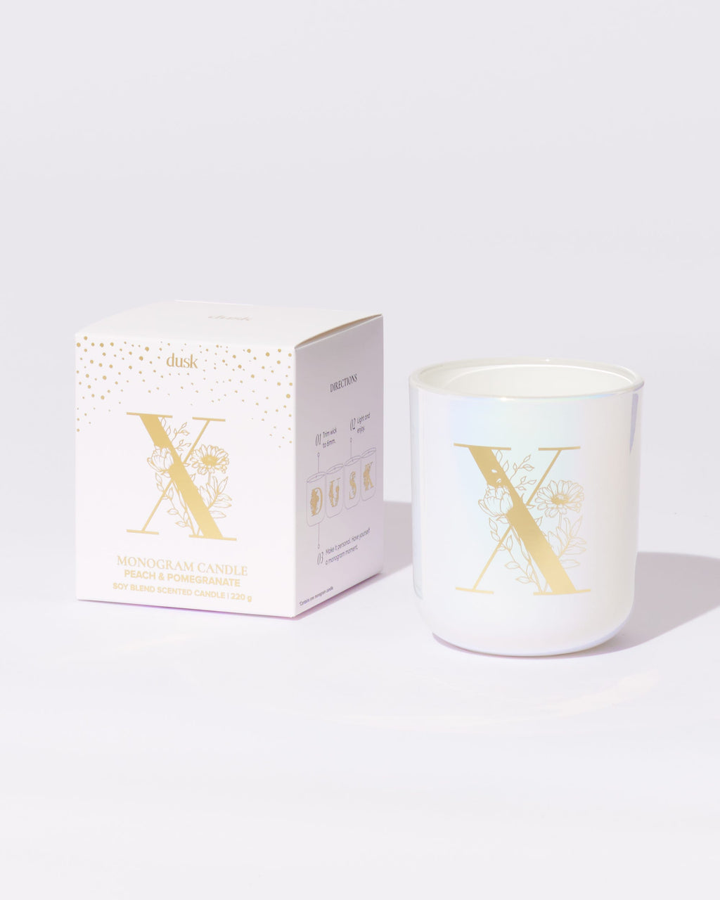 X Monogram Candle 220g