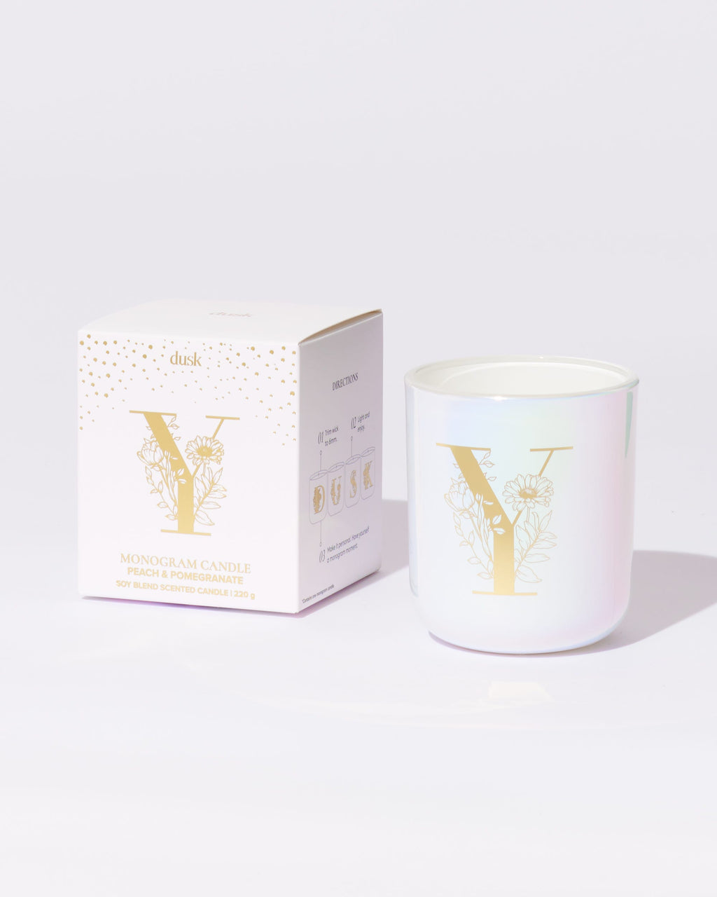 Y Monogram Candle 220g