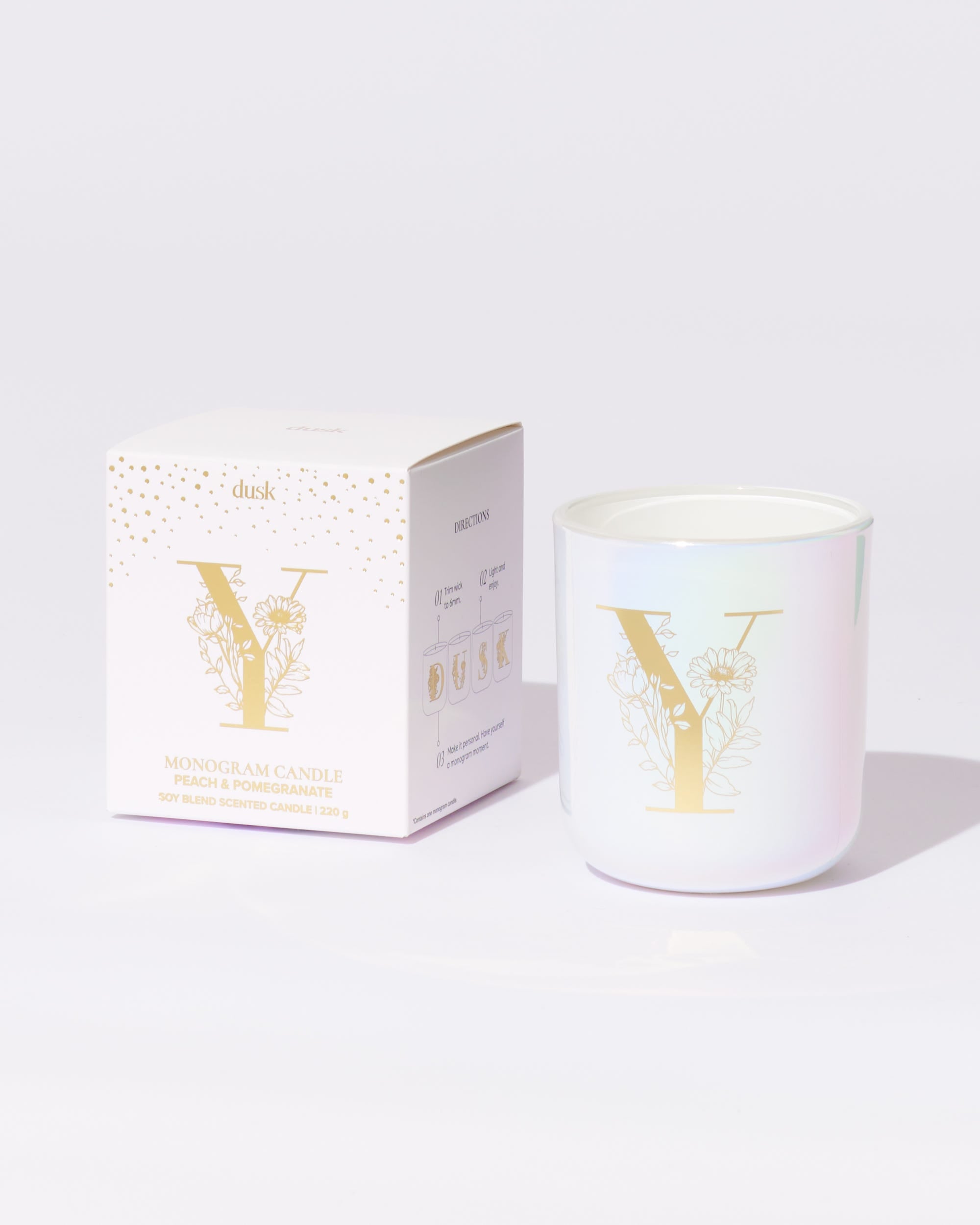 Y Monogram Candle 220g