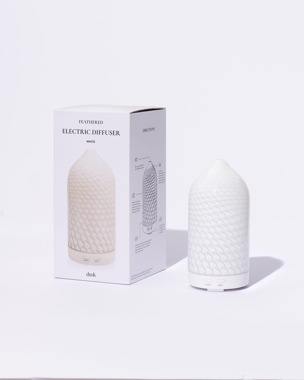 Feathered Electric Diffuser White
