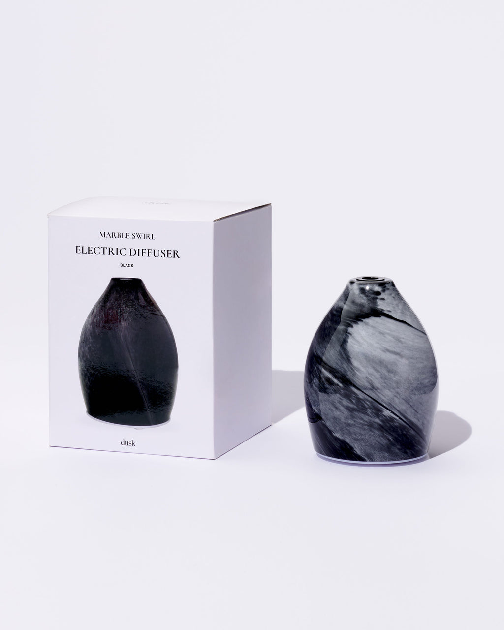 Marble Swirl Electric Diffuser Black