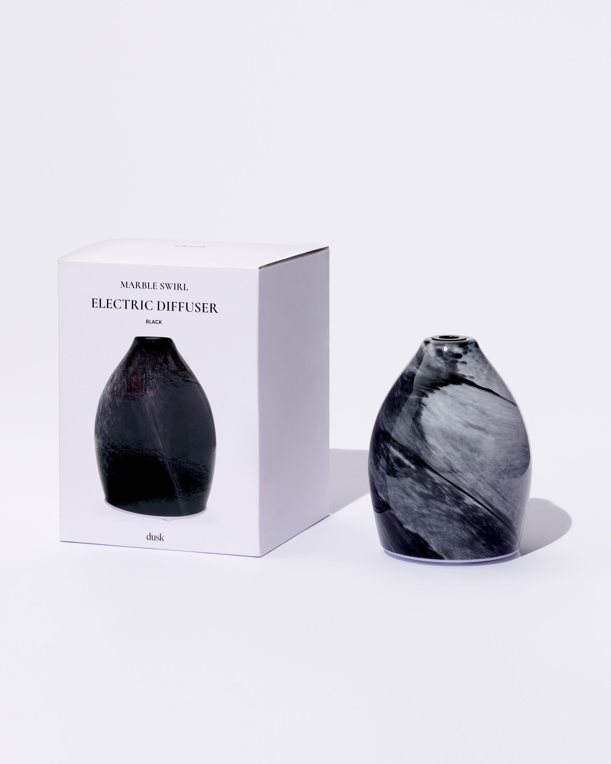 Marble Swirl Electric Diffuser Black