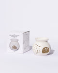 Fern Ceramic Tealight Oil Burner White