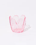 Tulip Glass Tealight Holder Pink