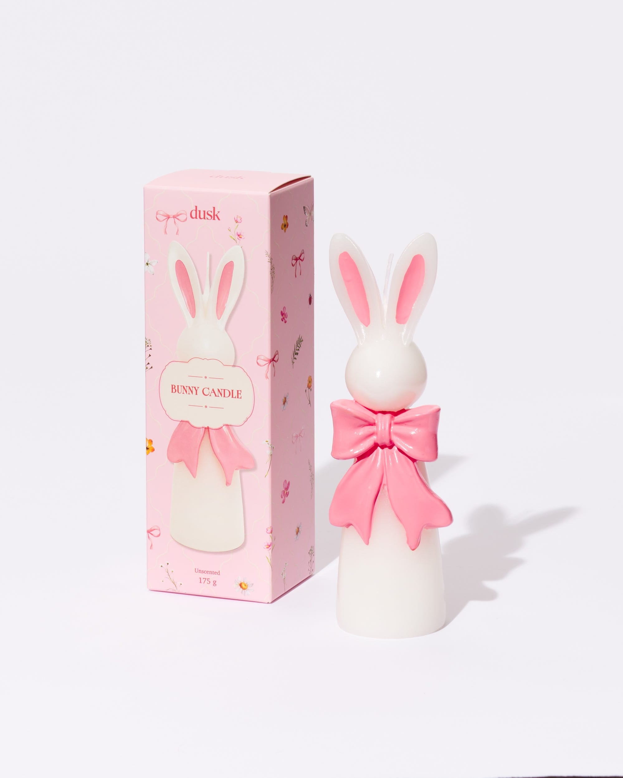 Bunny with Bow Unscented Candle 175g