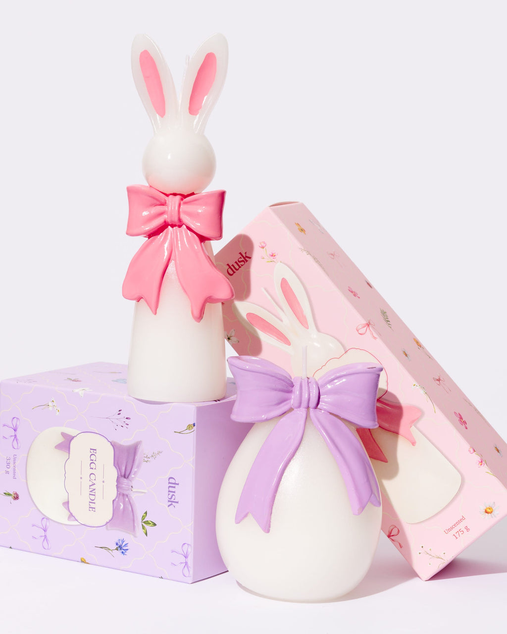 Bunny with Bow Unscented Candle 175g