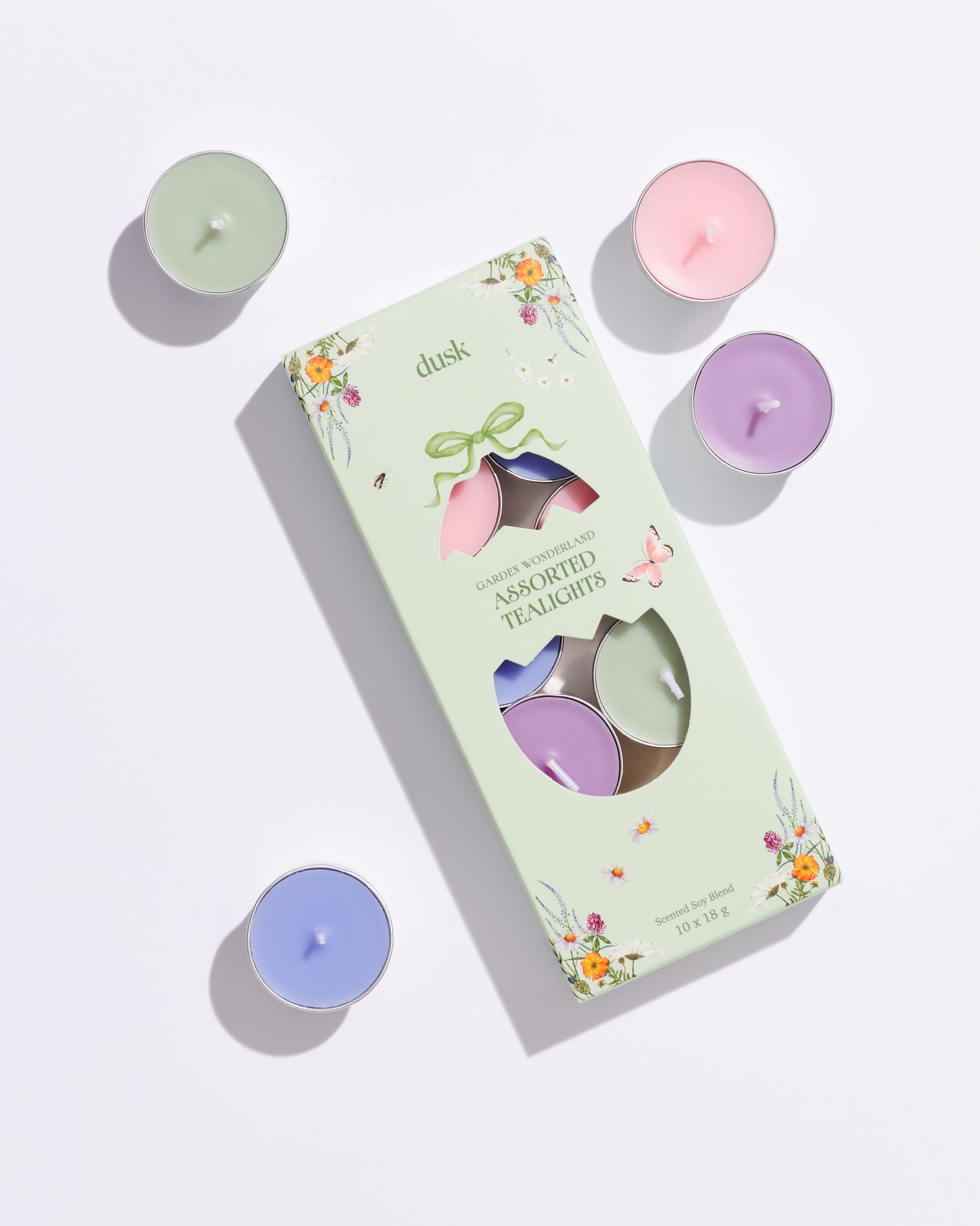 Garden Wonderland Assorted Tealights 10 Pack