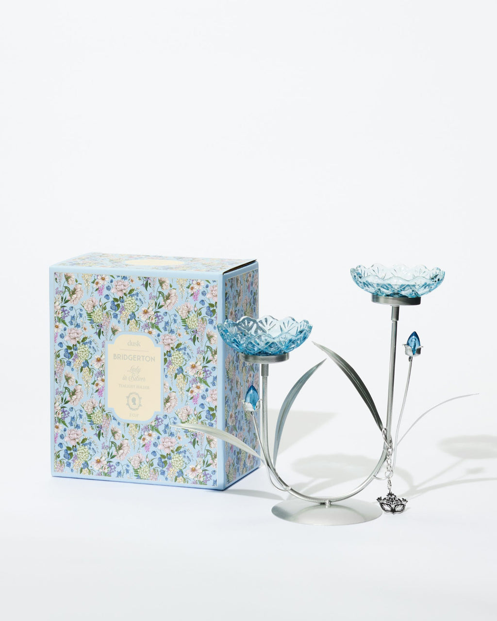 Lady in Silver 2 Cup Tealight Holder