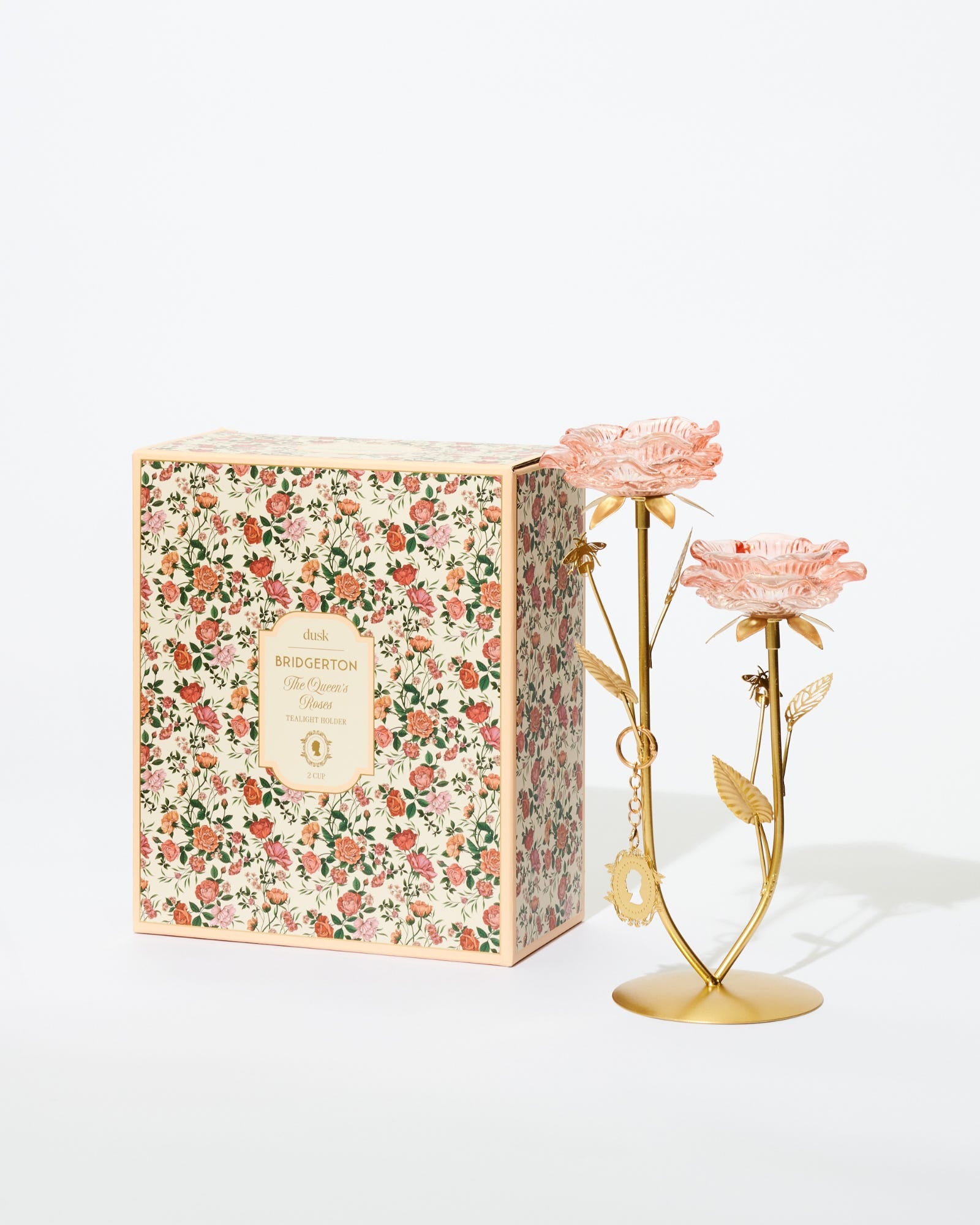 Queen's Roses 2 Cup Tealight Holder