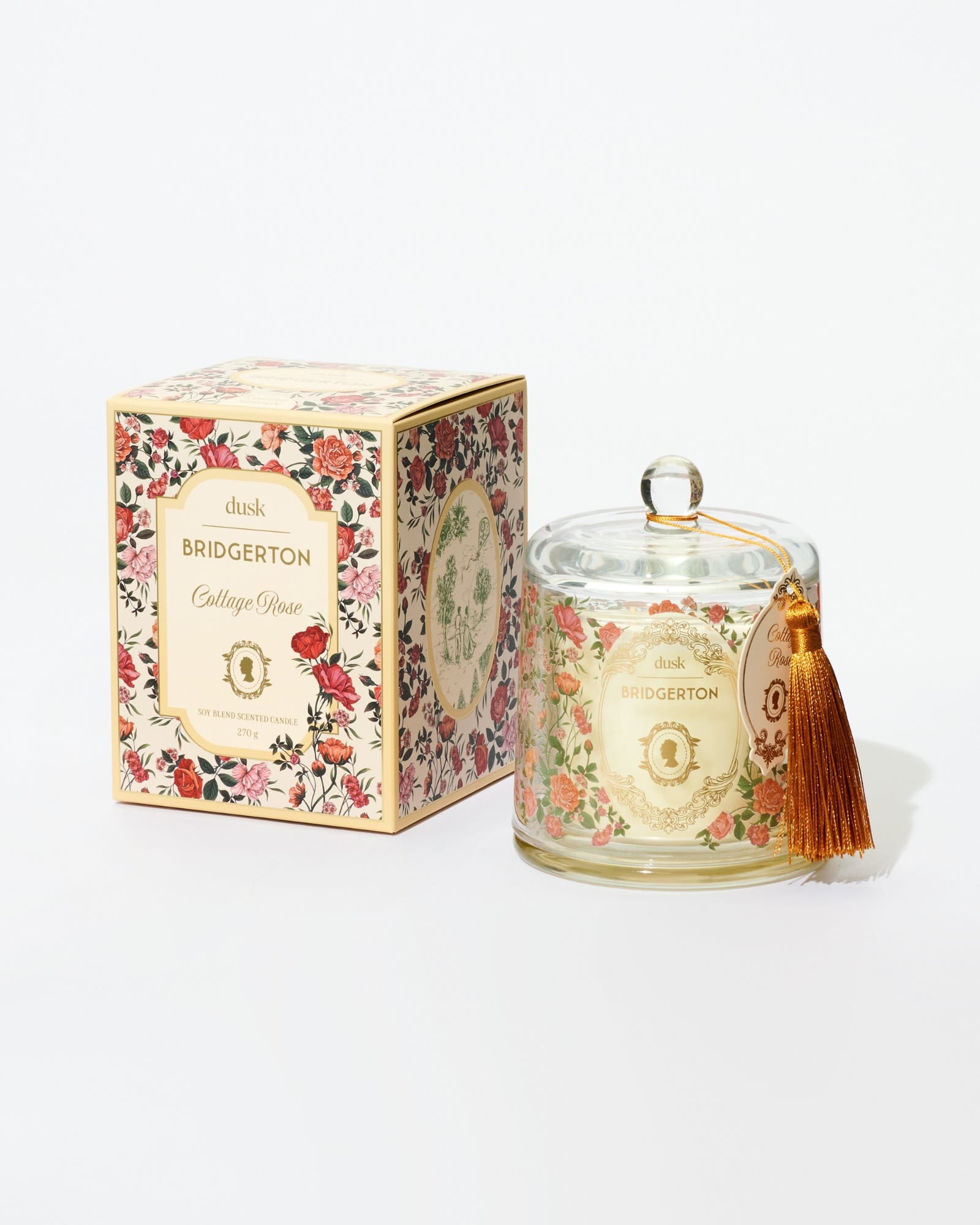 Cottage Rose Soy Blend Scented Candle 270g