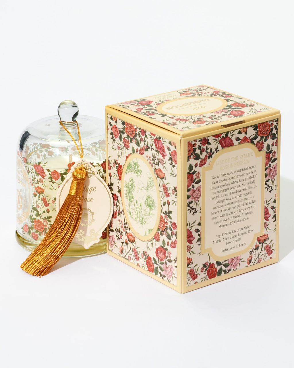 Cottage Rose Soy Blend Scented Candle 110g