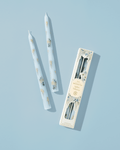 White Wisteria Unscented Taper Candles 2 Pack