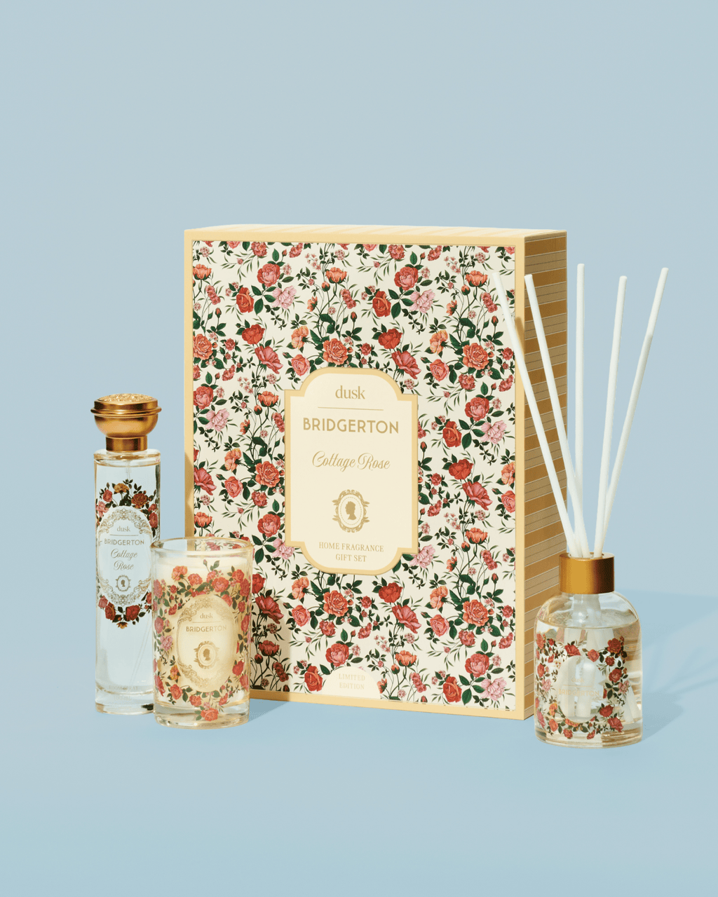 Cottage Rose Home Fragrance Gift Set