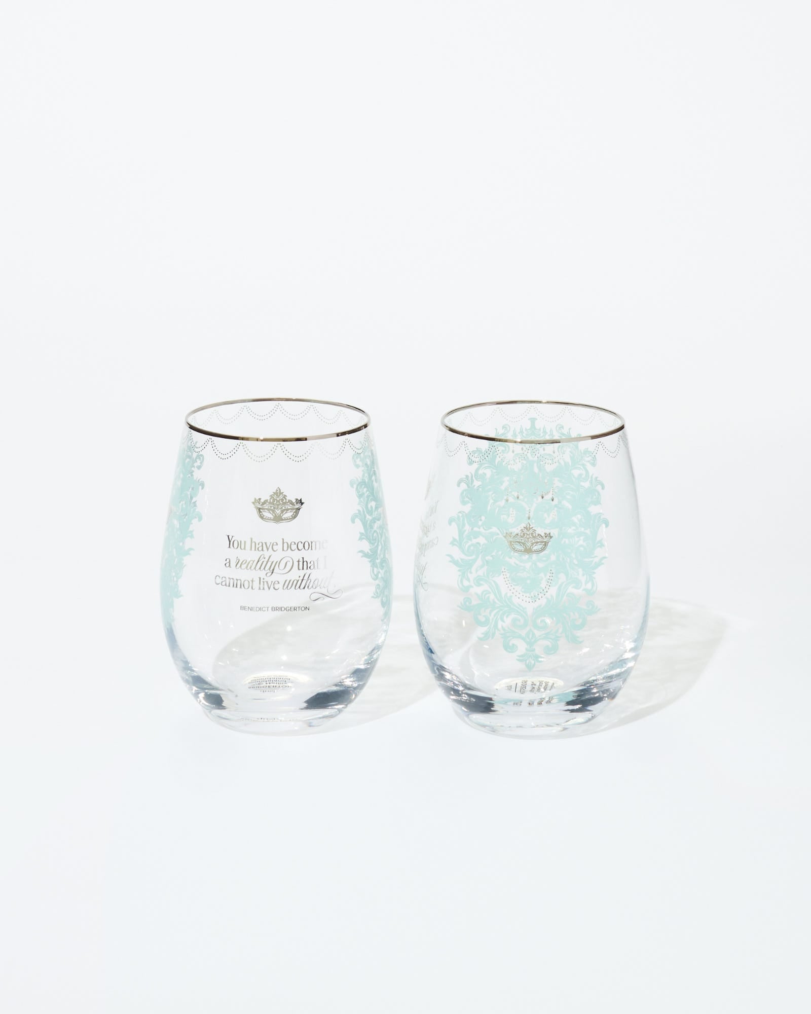 Masquerade Ball Wine Glasses 2 Pack