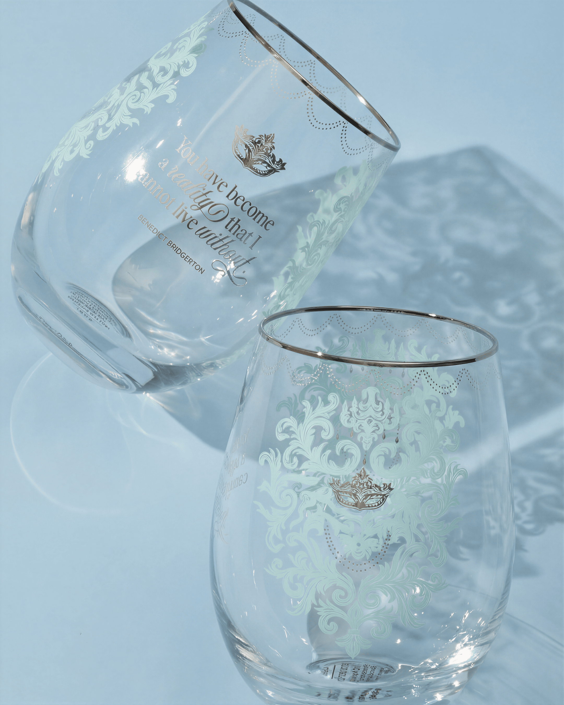 Masquerade Ball Wine Glasses 2 Pack