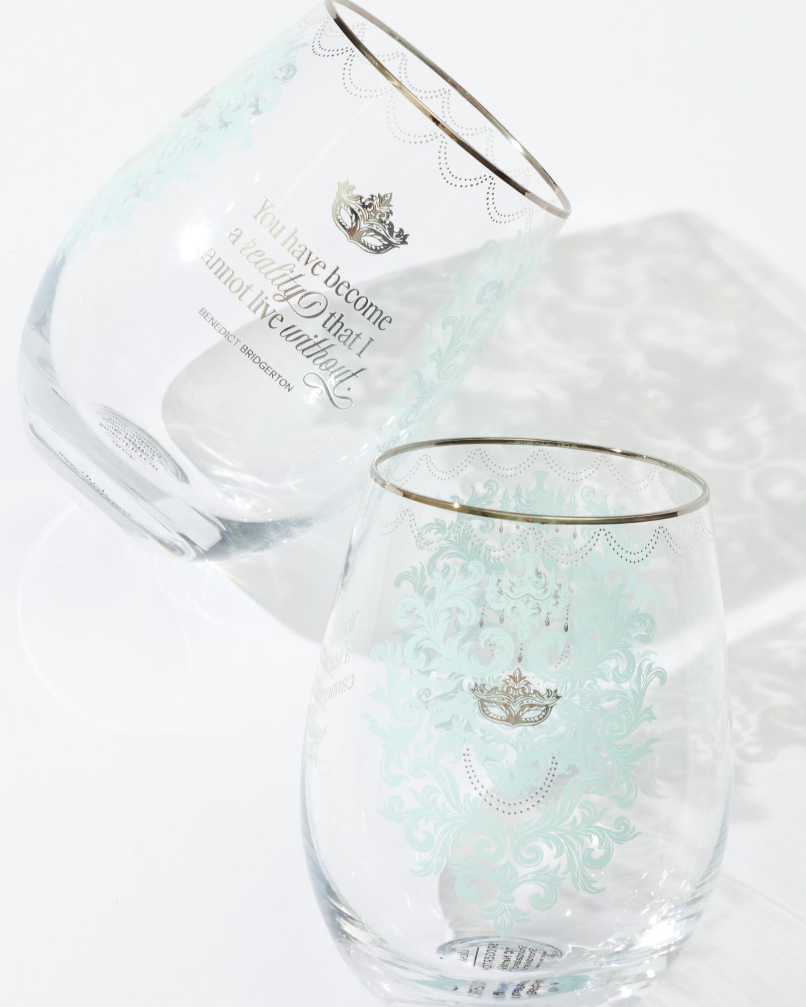 Masquerade Ball Wine Glasses 2 Pack