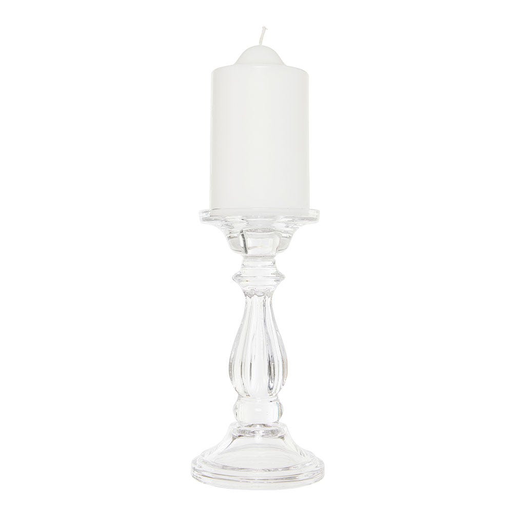 Renley Glass Pillar & Taper Holder Tall