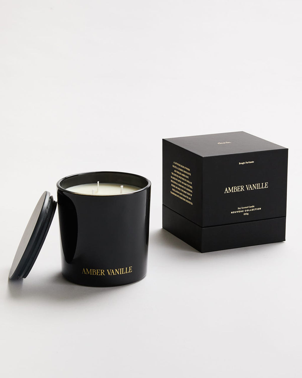 Amber Vanille Candle 650g Nouveau