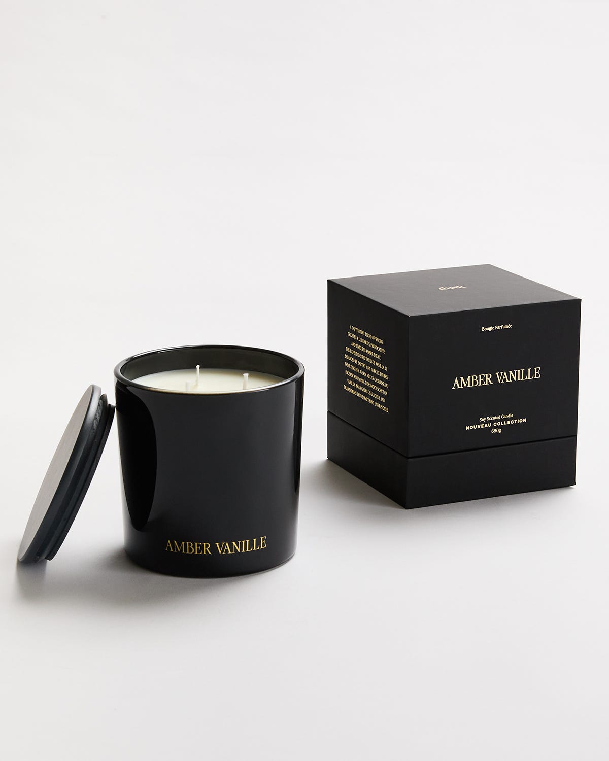 Amber Vanille Candle 650g Nouveau