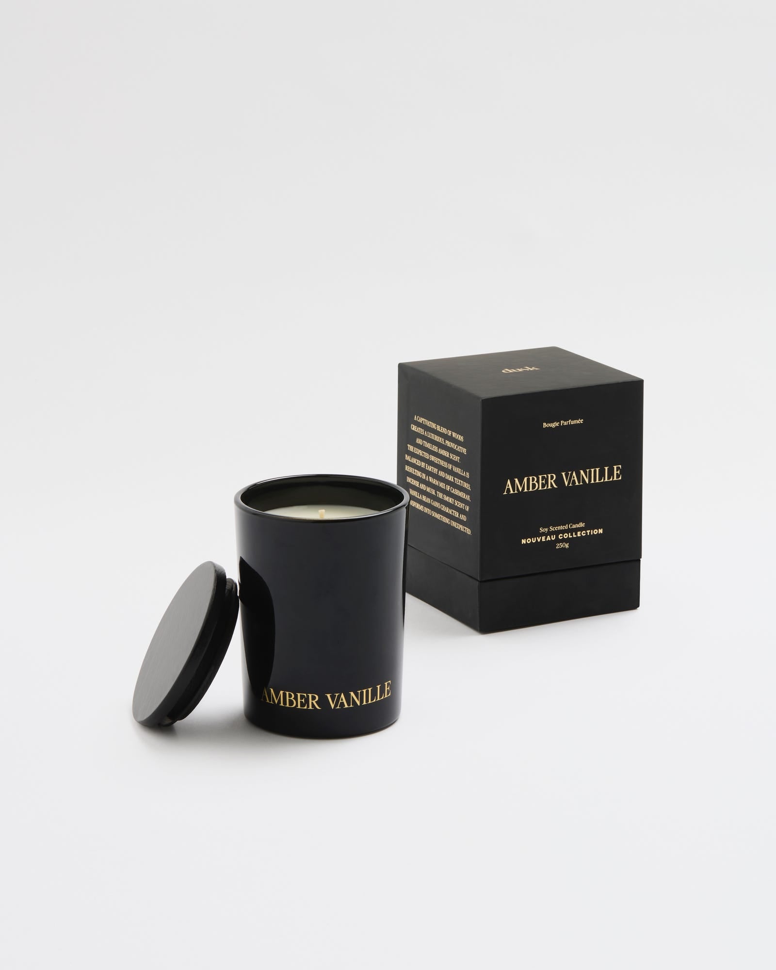 Amber Vanille 250g Candle 30hr Nouveau