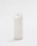Premium Flickering Flameless Pillar Candle White -  X-Large