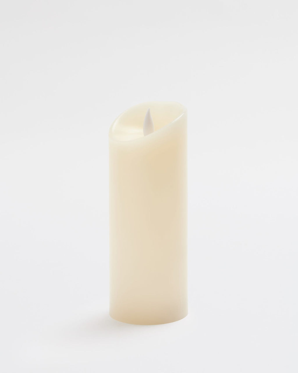 Premium Flickering Flameless Pillar Candle Ivory -  X-Large