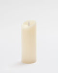 Premium Flickering Flameless Pillar Candle Ivory -  X-Large