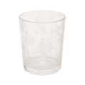 In Bloom White Etched Votive Holder