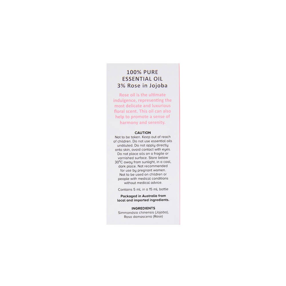 Rose 3% in Jojoba Pure Essential Oil 5 mL