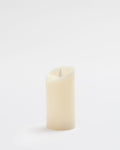 Premium Flickering Flameless Pillar Candle White - Large