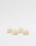 Premium Flickering Flameless Tealight Candle Ivory - 4pk