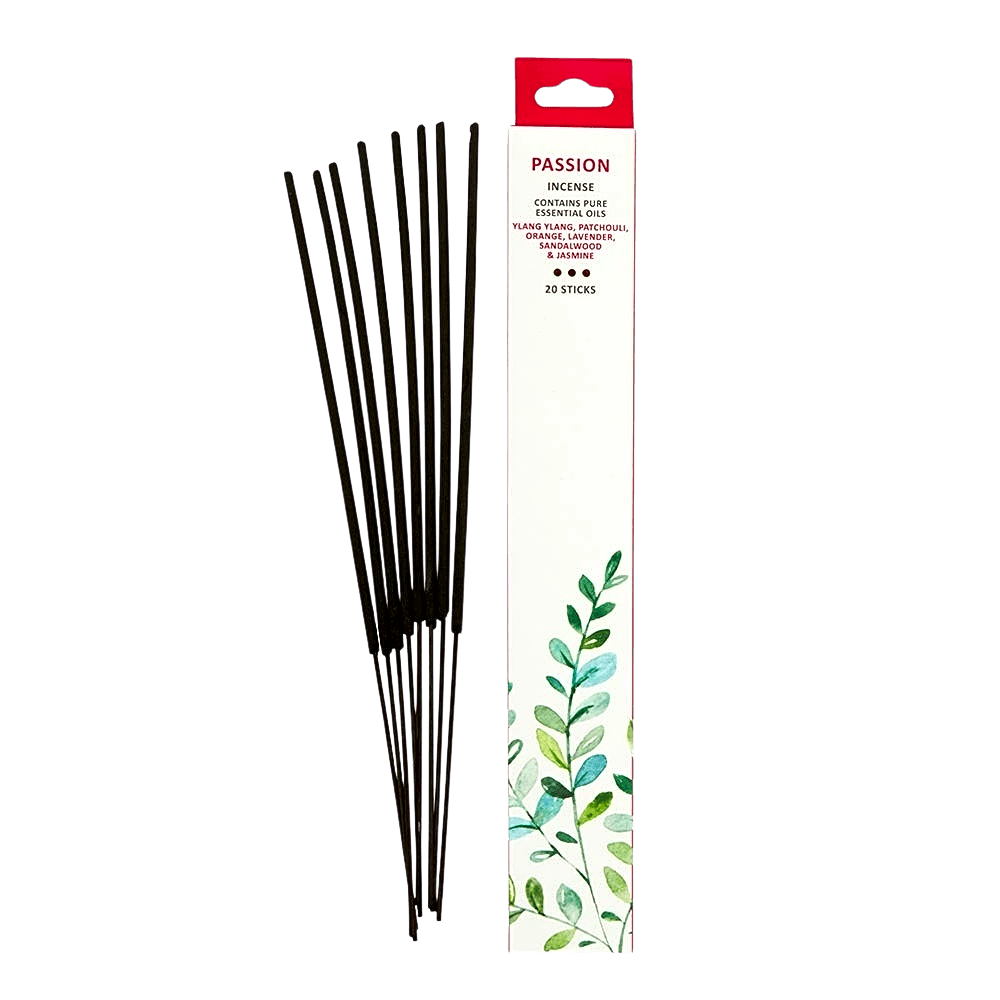 Passion Essential Oil Incense Sticks (20 Pack)