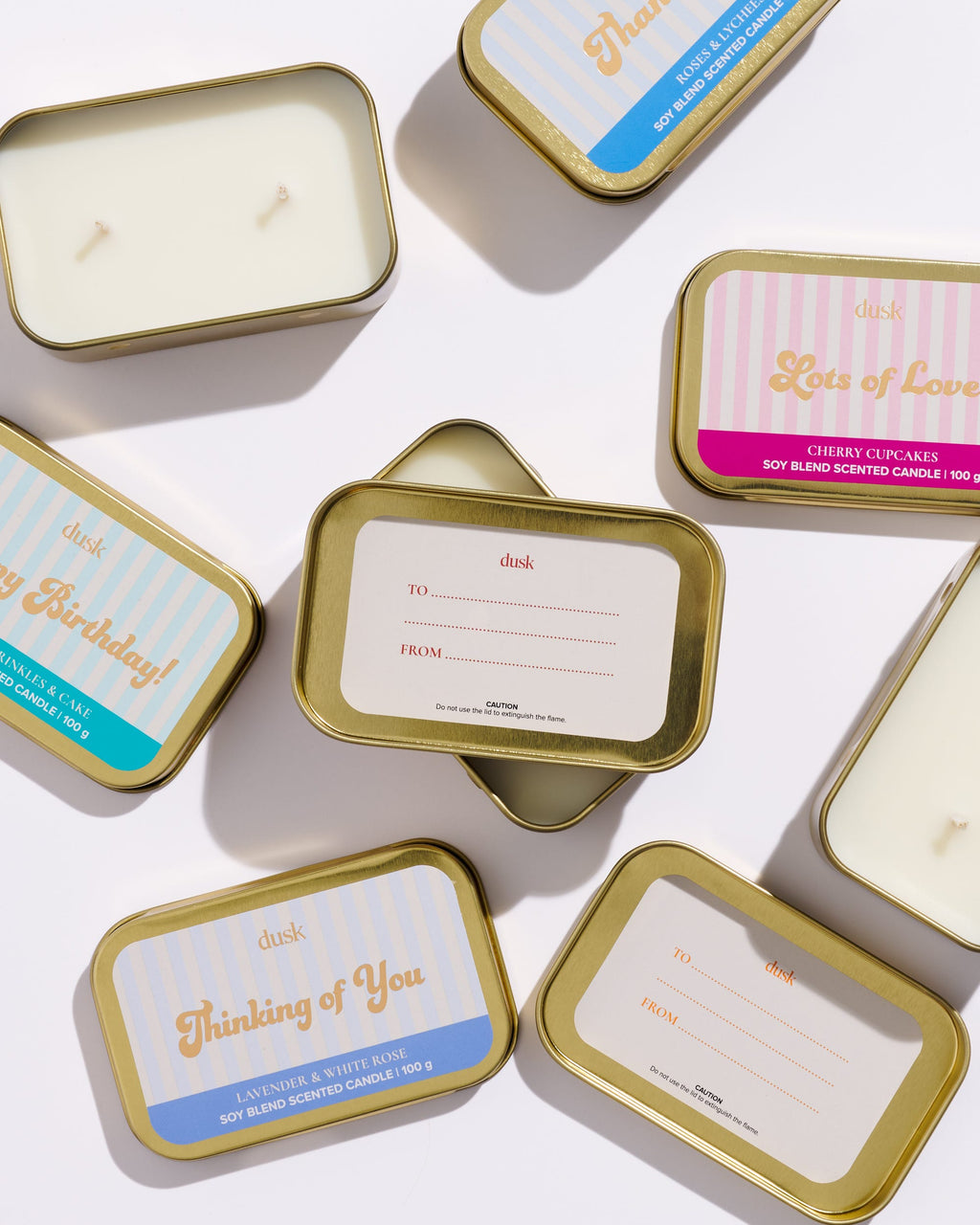 Thinking Of You Message Tin Candle 100g