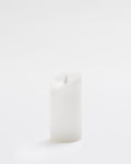 Premium Flickering Flameless Pillar Candle Ivory - Large
