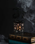 Mightnight Sky Spinning Tealight Holder Black