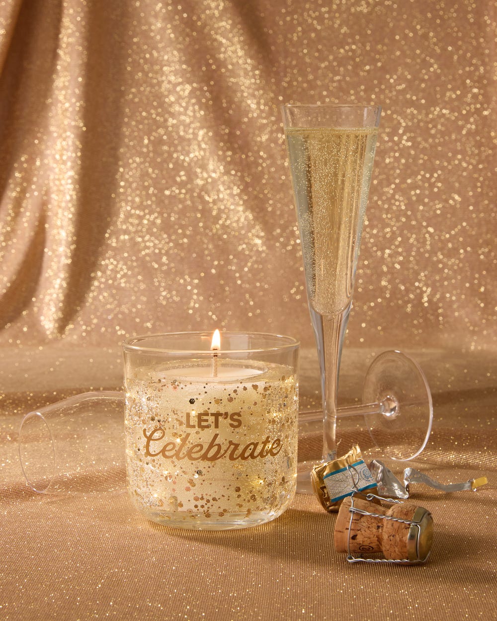 Let's Celebrate LED Light Up Candle 160g